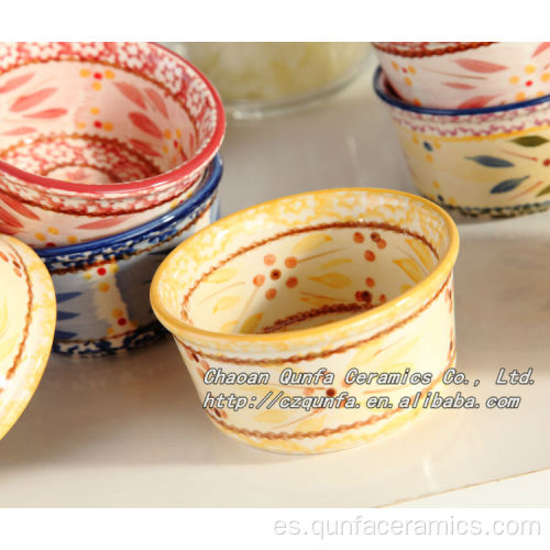 Herramienta de cocina de cerámica al por mayor Bakeware Pastel Molde Ramekin